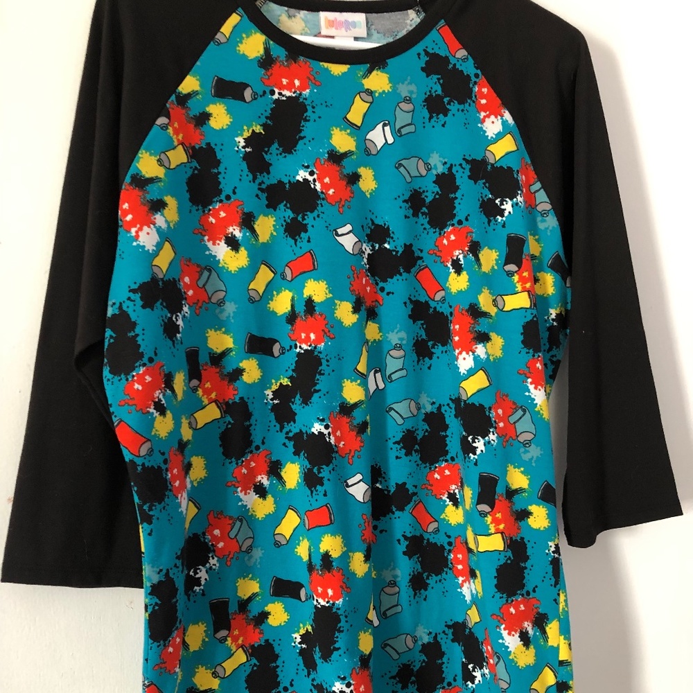 LuLa Roe Randy large shirt with Mickey Mouse
